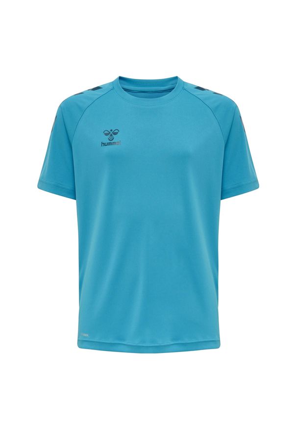 Koszulka sportowa z krótkim rękawem dziecięca Hummel Core XK Kids Poly T-Shirt. Kolor: niebieski. Materiał: poliester. Długość rękawa: krótki rękaw. Długość: krótkie. Sezon: lato