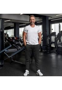 Miękkie i Wygodne Spodnie Dresowe - Pako Jeans - Czarne. Kolor: czarny. Materiał: poliester, bawełna. Styl: sportowy #4