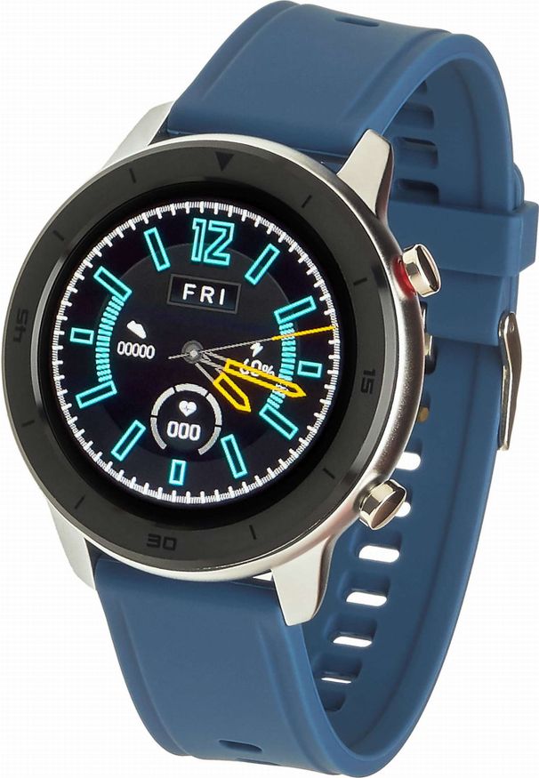 GARETT - Smartwatch Garett Master RT Niebieski. Rodzaj zegarka: smartwatch. Kolor: niebieski