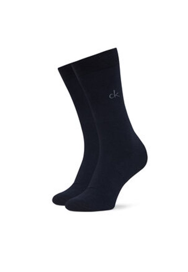 Calvin Klein Skarpety długie 701235981 Granatowy. Kolor: niebieski. Materiał: bawełna