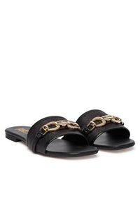 Just Cavalli Klapki 80RA3S81 ZSE61 Czarny. Kolor: czarny. Materiał: skóra #5