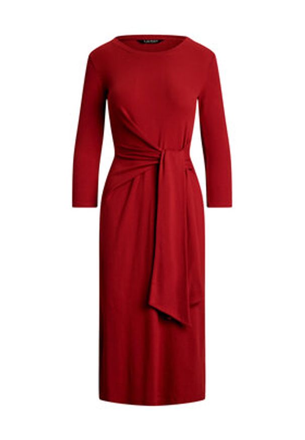 Lauren Ralph Lauren - LAUREN RALPH LAUREN Sukienka codzienna 200973598002 Czerwony Slim Fit. Okazja: na co dzień. Kolor: czerwony. Materiał: bawełna. Typ sukienki: proste. Styl: casual