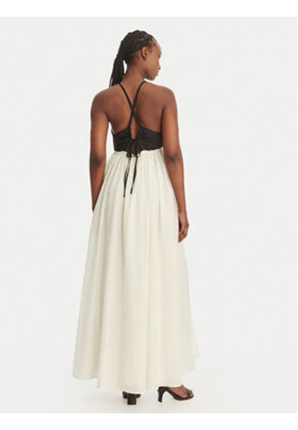 Eleh Sukienka letnia SS260018 Biały Regular Fit. Kolor: biały. Materiał: syntetyk. Sezon: lato