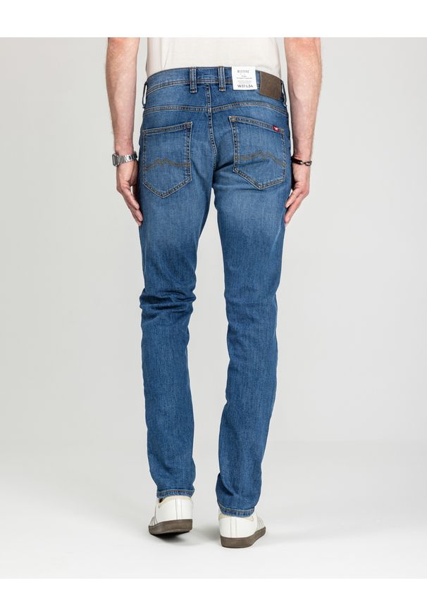 Męskie Spodnie Jeansowe Mustang Style Oregon Tapered Denim Blue 1018014 5000 782