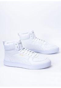 Sneakersy unisex białe Puma Caven Mid. Zapięcie: pasek. Kolor: biały. Materiał: syntetyk, skóra. Szerokość cholewki: normalna. Wzór: gładki. Sezon: lato. Sport: koszykówka #1