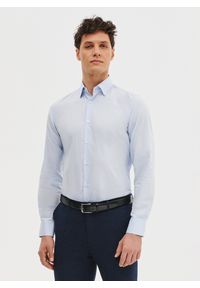 Pako Lorente - PAKO LORENTE – Błękitna koszula bawełniana. Kolor: niebieski. Materiał: bawełna. Długość rękawa: długi rękaw. Długość: długie. Sezon: wiosna, lato #4