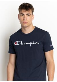 Koszulka Champion Crewneck T-Shirt (210972-BS501). Kolor: niebieski. Materiał: materiał
