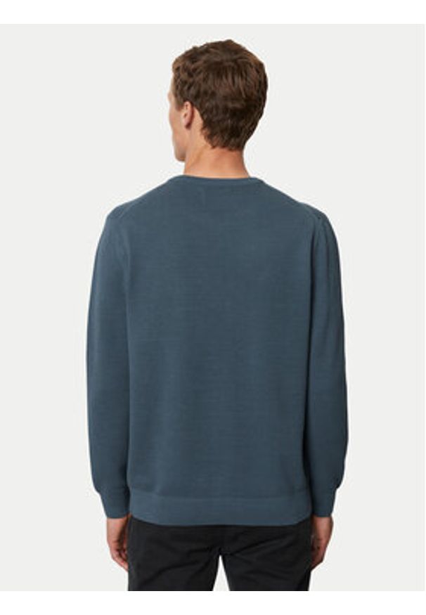 Marc O'Polo Sweter M26 5023 60074 Niebieski Regular Fit. Typ kołnierza: polo. Kolor: niebieski. Materiał: bawełna
