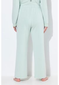 ULLA POPKEN - Damskie Spodnie do yogi kontrafałda kieszenie. Kolekcja: plus size. Kolor: szary. Materiał: wiskoza, elastan, poliester, materiał. Sport: joga i pilates