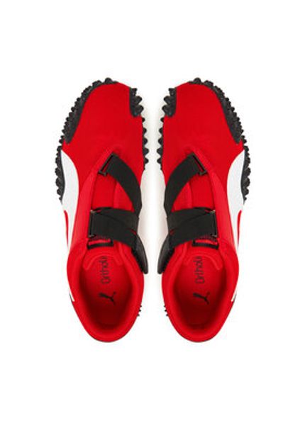 Czerwone sneakersy Puma z paskami, w paski 4065449584692