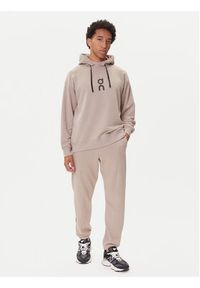 On Bluza Club Hoodie 1ME1003 Beżowy Relaxed Fit. Kolor: beżowy. Materiał: bawełna