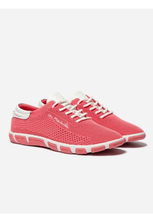 Niskie buty damskie TBS Jazaria. Kolor: różowy. Materiał: skóra
