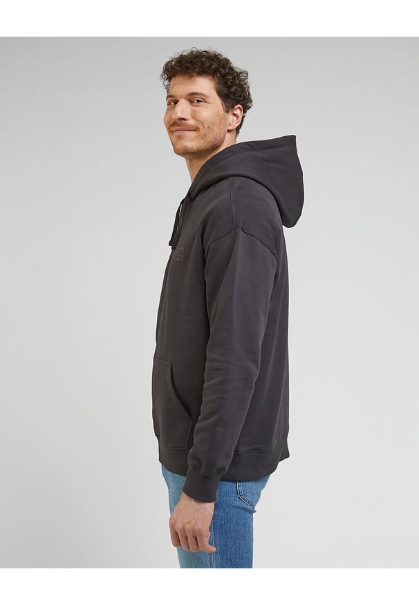 Lee - LEE MĘSKA BLUZA CORE LOOSE HOODIE WASHED BLACK 112341677 L84W017013