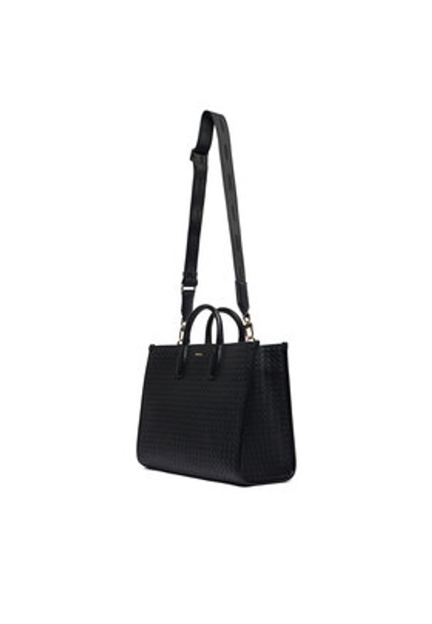 BOSS Torebka 50557997 Czarny. Kolor: czarny. Materiał: skórzane