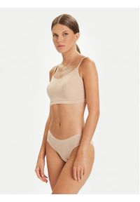Chantelle Biustonosz top Soft Stretch C16A20 Beżowy. Kolor: beżowy. Materiał: syntetyk