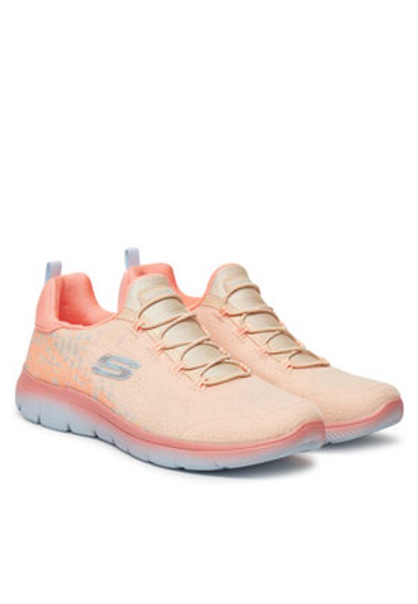 skechers - Skechers Sneakersy Summits-Morning Glow 150269/NCMT Koralowy. Kolor: pomarańczowy. Materiał: materiał