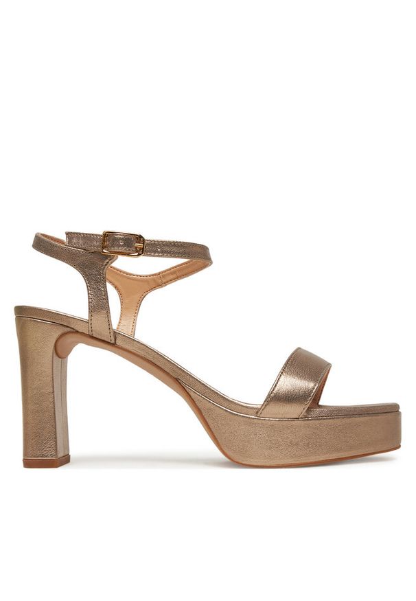 Sandały Unisa. Kolor: złoty