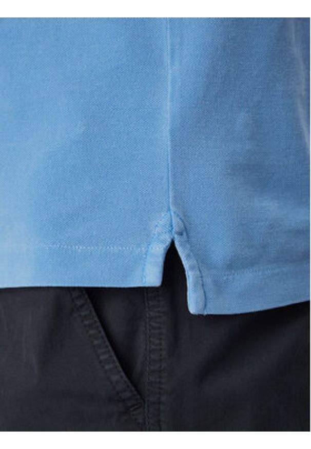 Aeronautica Militare Polo 261PO1925UP00406 Błękitny Regular Fit. Typ kołnierza: polo. Kolor: niebieski. Materiał: bawełna