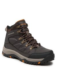 skechers - Skechers Trapery Daggett 204642/CHOC Brązowy. Kolor: brązowy. Materiał: skóra #4