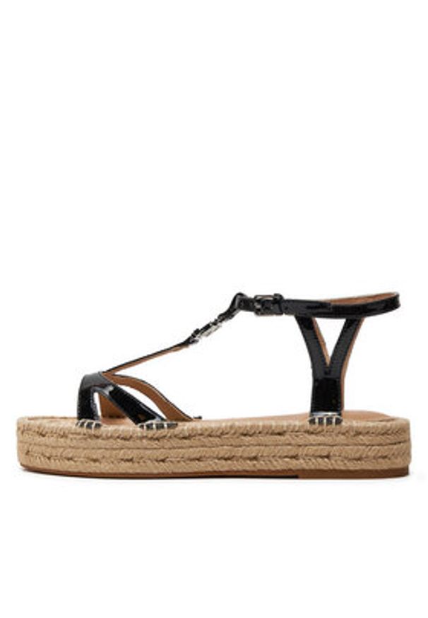 Lauren Ralph Lauren Espadryle 802935579001 Czarny. Kolor: czarny. Materiał: skóra