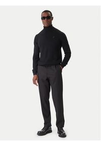 Karl Lagerfeld - KARL LAGERFELD Golf 655058 554399 Czarny Regular Fit. Typ kołnierza: golf. Kolor: czarny. Materiał: wełna #3