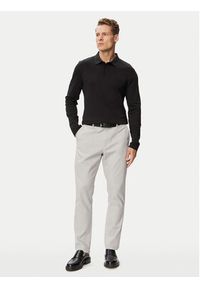 Calvin Klein Polo Supima LV04LH240G Czarny Slim Fit. Typ kołnierza: polo. Kolor: czarny. Materiał: bawełna #3