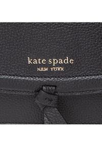 Kate Spade Torebka Knott Pebbled Leather Flap Cro K6830 Czarny. Kolor: czarny. Materiał: skórzane