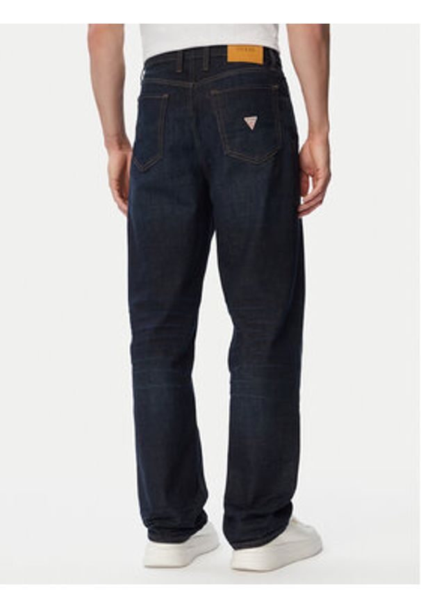 Guess Jeansy M6GA0P D1092 Granatowy Baggy Fit. Kolor: niebieski