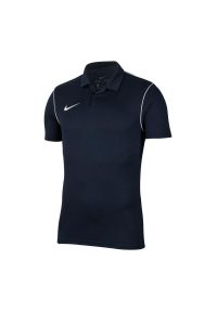 Nike - Męska Koszulka Polo Park 20 DriFIT. Typ kołnierza: polo. Kolor: niebieski