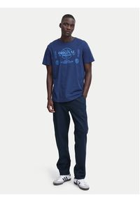 Blend Spodnie materiałowe 20716614 Granatowy Straight Fit. Kolor: niebieski. Materiał: bawełna