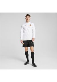 Puma - Męska bluza treningowa z zamkiem 1/4 Valencia CF PUMA White. Kolor: biały