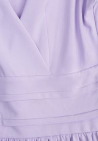 Born2be - Fioletowa Sukienka Midi Bez Rękawów z Plisowanym Dołem Dreana. Kolor: fioletowy. Długość rękawa: bez rękawów. Styl: elegancki. Długość: midi #4