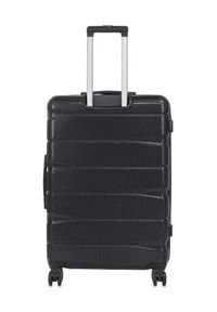 Ochnik - Komplet walizek na kółkach 19'/24'/28'. Kolor: czarny. Materiał: materiał, poliester, guma