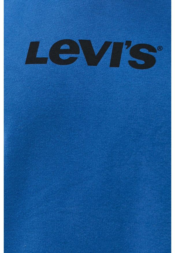 Levi's® - Levi's - Bluza bawełniana. Okazja: na co dzień, na spotkanie biznesowe. Kolor: niebieski. Materiał: bawełna. Wzór: nadruk. Styl: biznesowy, casual