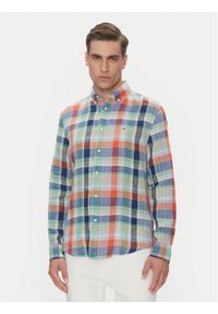 TOMMY HILFIGER - Tommy Hilfiger Koszula Summer Madras MW0MW39166 Kolorowy Regular Fit. Materiał: len. Wzór: kolorowy #1