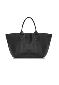 Ochnik - Skórzana torebka damska typu tote bag. Kolor: czarny. Materiał: skórzane #2