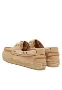 Manebi Espadryle K 1.1 KW Beżowy. Kolor: beżowy. Materiał: skóra, zamsz