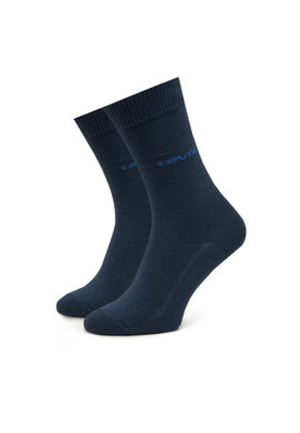 Levi's® Zestaw 2 par wysokich skarpet damskich 701232252 Granatowy. Kolor: niebieski. Materiał: materiał, bawełna