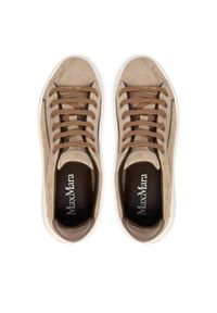 Max Mara Sneakersy 2614761031650 Beżowy. Kolor: beżowy. Materiał: skóra #3