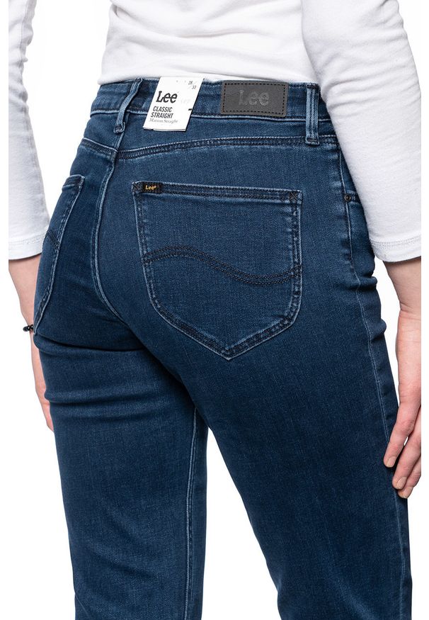 Lee - DAMSKIE SPODNIE JEANSOWE LEE Marion Straight DARK JONI L301PHWV 112105873
