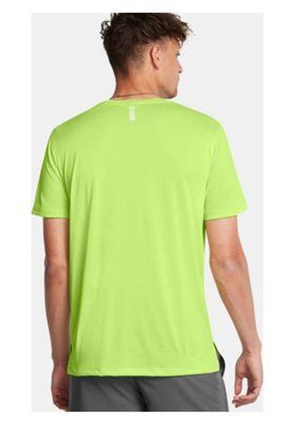 Koszulka fitness męska Under Armour t-shirt sportowy z krótkim rękawem. Kolor: zielony. Długość rękawa: krótki rękaw. Długość: krótkie. Sport: fitness