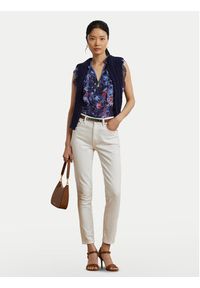 Lauren Ralph Lauren - LAUREN RALPH LAUREN Bluzka 200970718001 Granatowy Relaxed Fit. Kolor: niebieski. Materiał: syntetyk #5