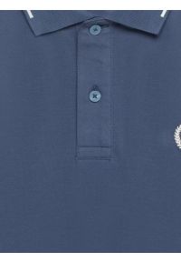 Big-Star - Koszulka męska polo niebieska Polian 405. Okazja: na co dzień. Typ kołnierza: polo. Kolor: niebieski. Materiał: dzianina, jeans. Wzór: jednolity, haft, paski. Styl: casual, elegancki, sportowy, klasyczny #2