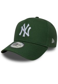 Czapka unisex New Era Yankees MLB League Essential Beige 9FORTY E-Frame 60771719 - zielona. Kolor: zielony. Materiał: bawełna, materiał. Wzór: haft. Styl: casual, elegancki, klasyczny #1