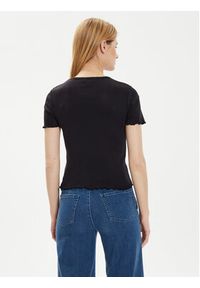 Brave Soul T-Shirt LTS-568ADRI1 Czarny Straight Fit. Kolor: czarny. Materiał: bawełna