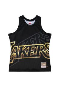 Mitchell & Ness - Tank top Los Angeles Lakers NBA Big Face 4.0 Fashion. Kolor: czarny. Długość rękawa: bez rękawów. Sport: koszykówka #1