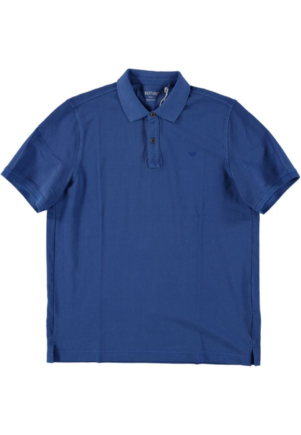 Męski T-Shirt Mustang Style Pablo PC Polo Nautical Blue 1016297 5236. Typ kołnierza: polo