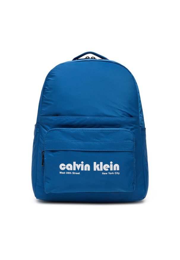 Calvin Klein Jeans Plecak Ckj Graphic Ck Multi Funct Backp LV04G3162G Granatowy. Kolor: niebieski. Materiał: materiał