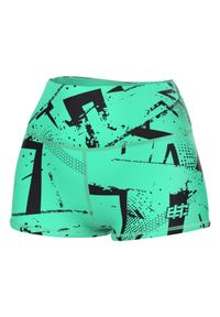 Spdenki sportowe damskie do jogi fitnessu EXTREME HOBBY NEO. Kolor: zielony. Materiał: poliester, elastan. Długość: krótkie. Sport: joga i pilates, fitness #1