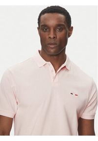 Hechter Paris Polo 74004 151902 Różowy Regular Fit. Typ kołnierza: polo. Kolor: różowy. Materiał: bawełna
